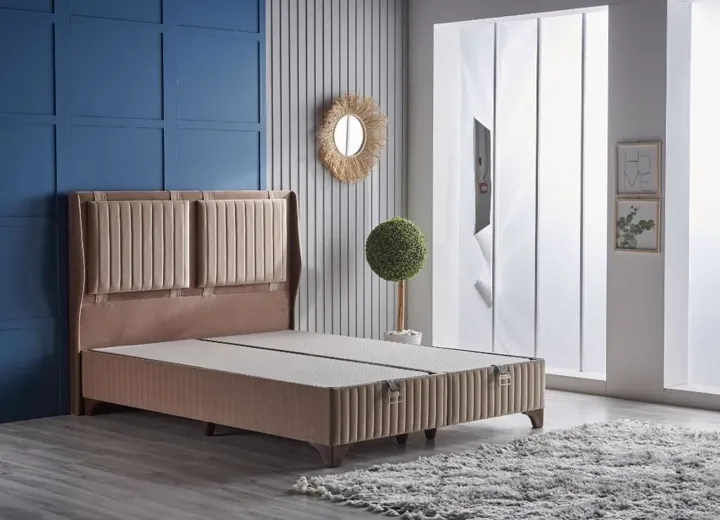 Therapy XL Mink 90x190 Single Divan Base, Headboard Set CB2424