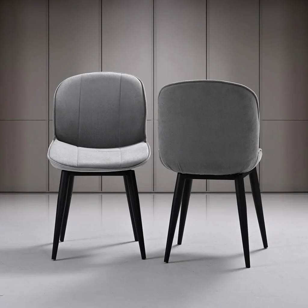Galata Anthracite Table & Milas Chair Set HDR1252
