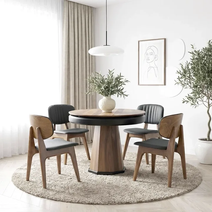 Hayal Nussbaum Tisch & Hilton Stuhl Set HDR1203