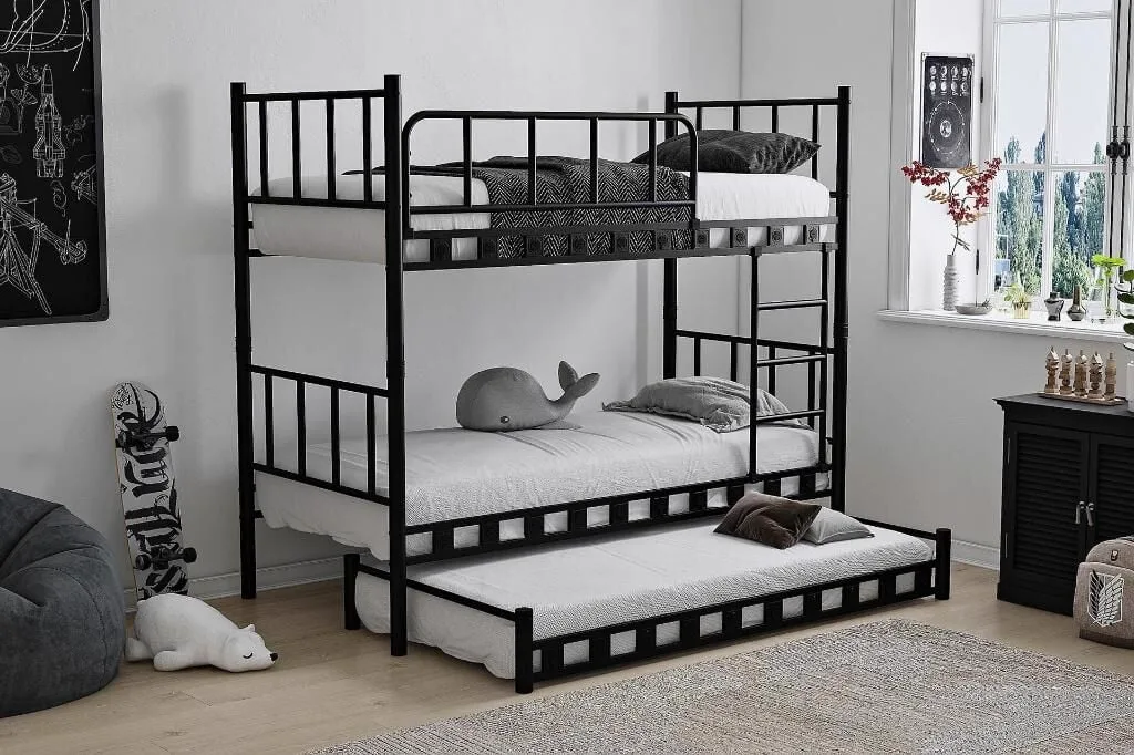 Yavrulu Zambak Ranza 90x200 ARM038 Siyah