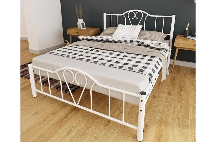 Orkide Metal Bedstead 180x200 ARM108 White