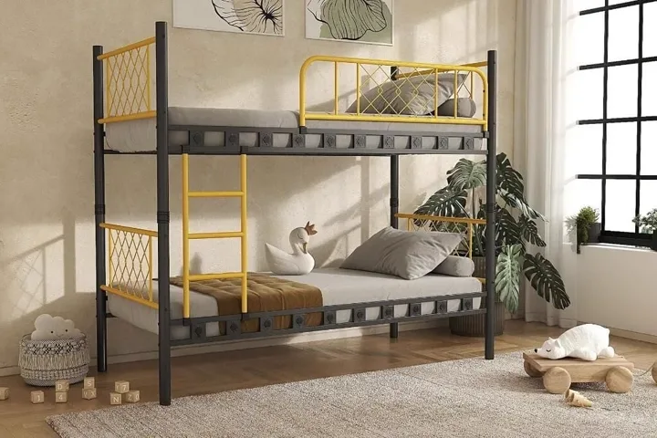 Metis Bunk Bed 90x200 ARM048 Yellow-Black