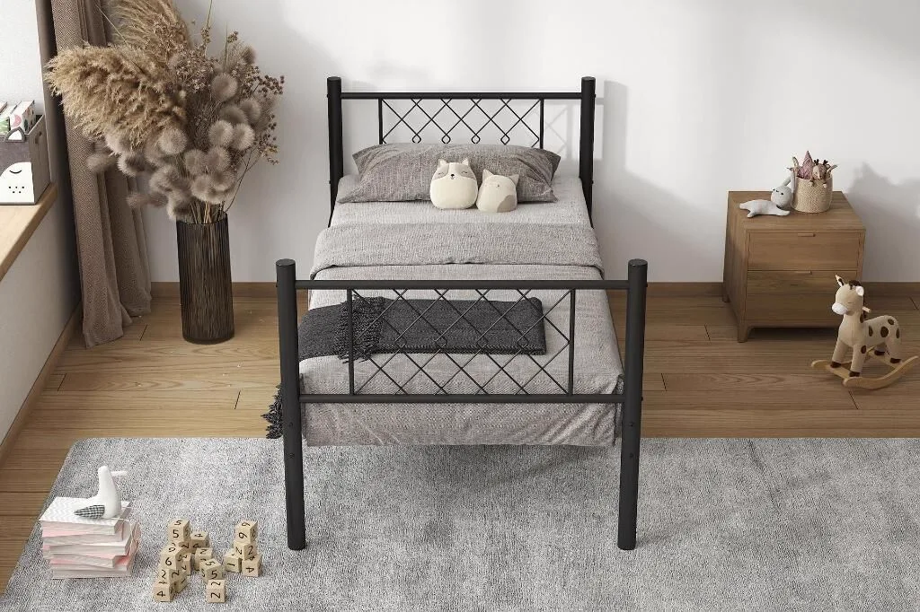 Metis Metal Bedstead 90x200 ARM165 Black