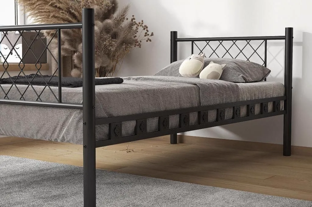 Metis Metal Bedstead 90x200 ARM165 Black