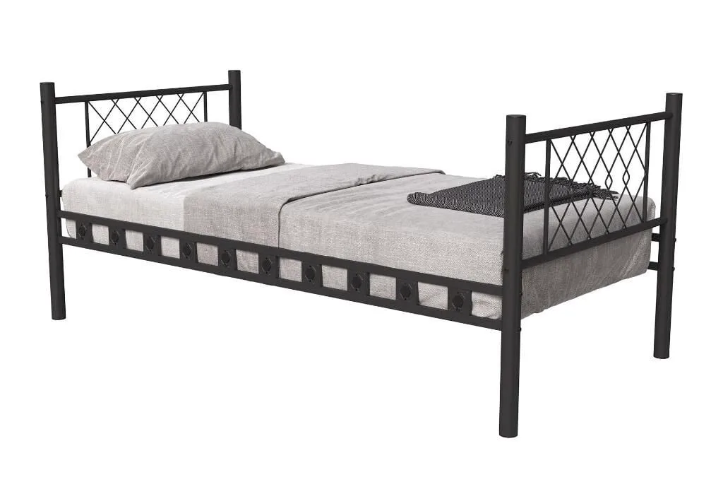 Metis Metal Bedstead 90x200 ARM165 Black