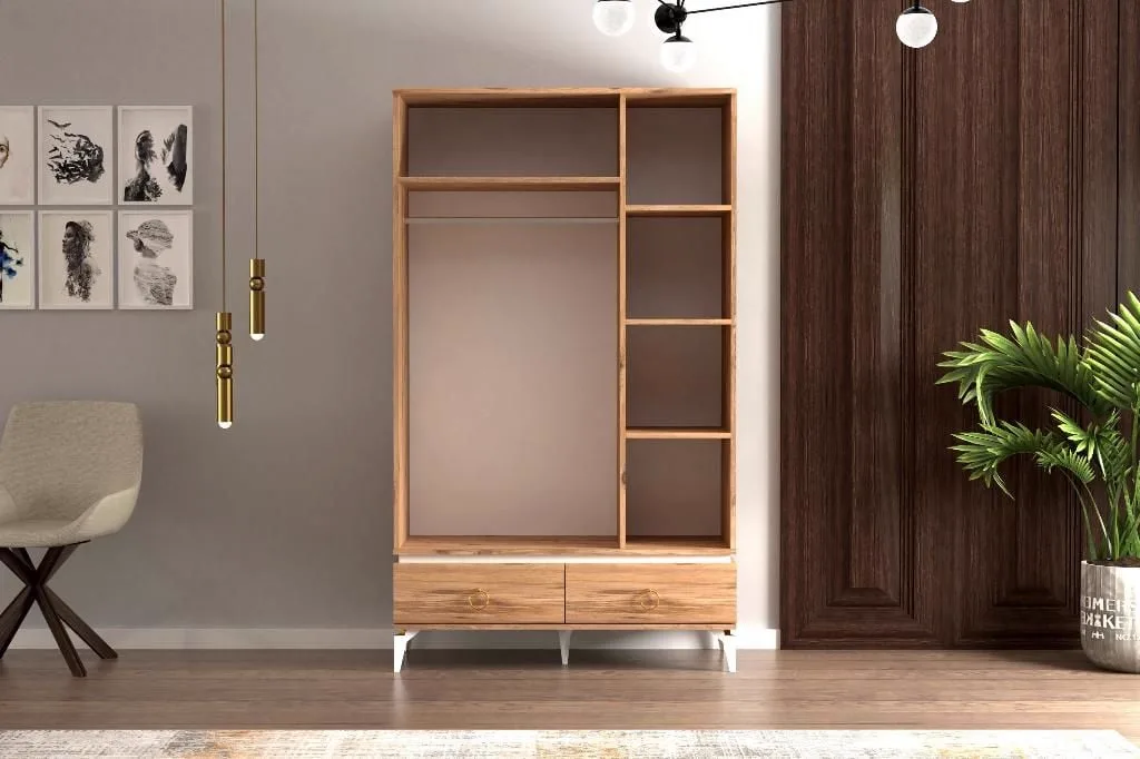 Duru 3-Door Antique Pine Cabinet TN1212
