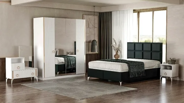 Yildiz 180 White Bedroom Set TN1110