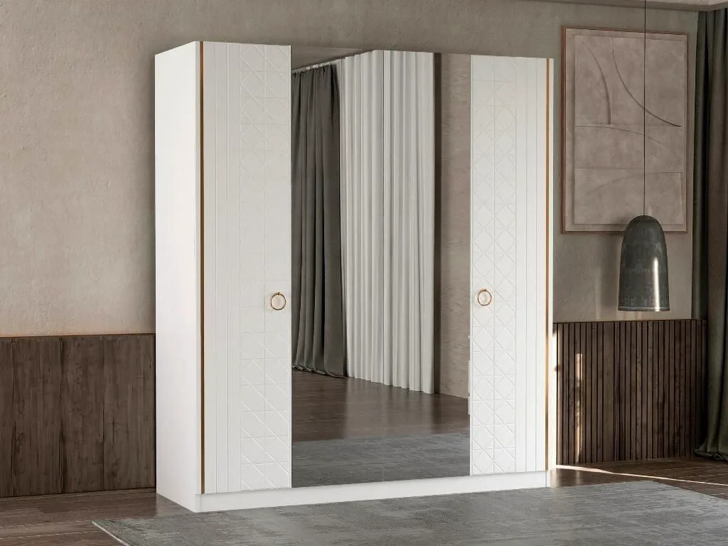 Yildiz 180 White Bedroom Set TN1110