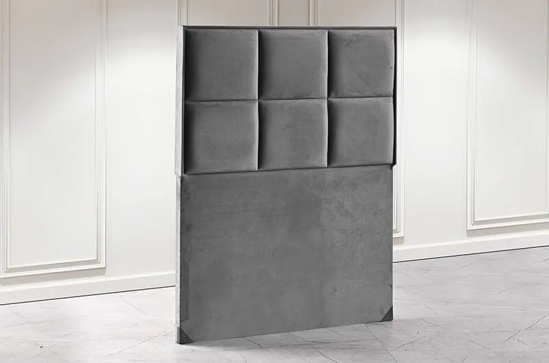 Solid Set 90 Anthracite Mattress Divan Base Headboard Set TN1523