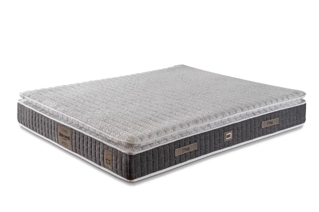 Stone 140x190 Double Mattress, Divan Base & Headboard Set MBL1011