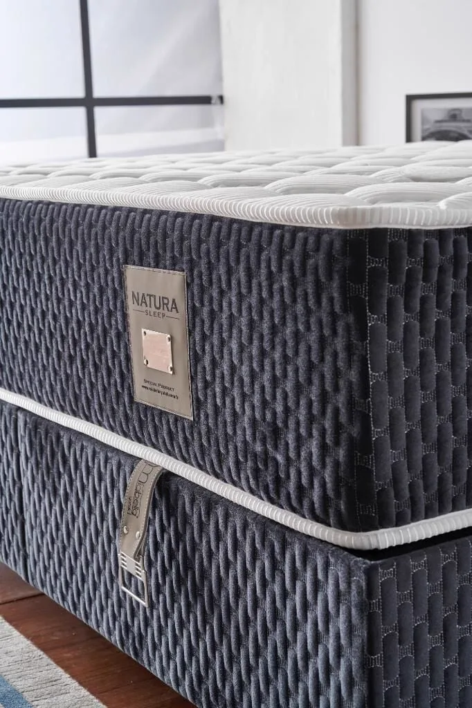 Natura 200x200 Double Mattress, Divan Base & Headboard Set MBL1007