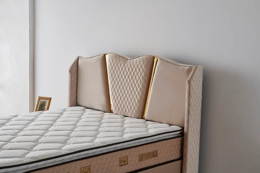 Valentine 200x200 Double Mattress, Divan base, Headboard Set MBL1010