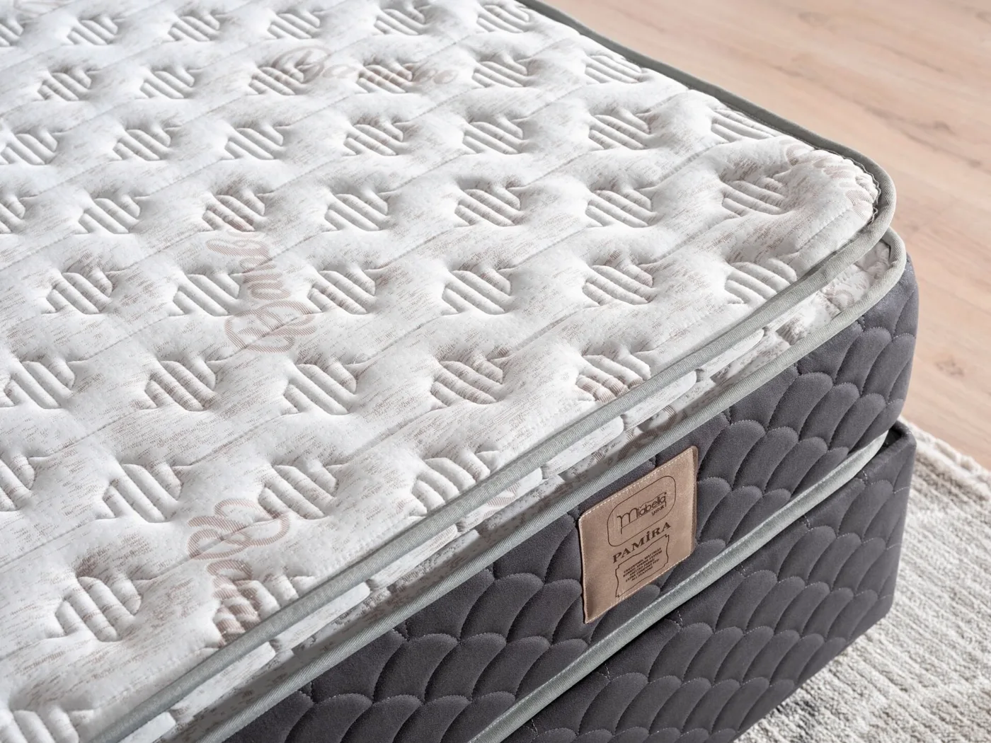 Pamira 140x200 Double Mattress, Divan Base & Headboard Set MBL1014