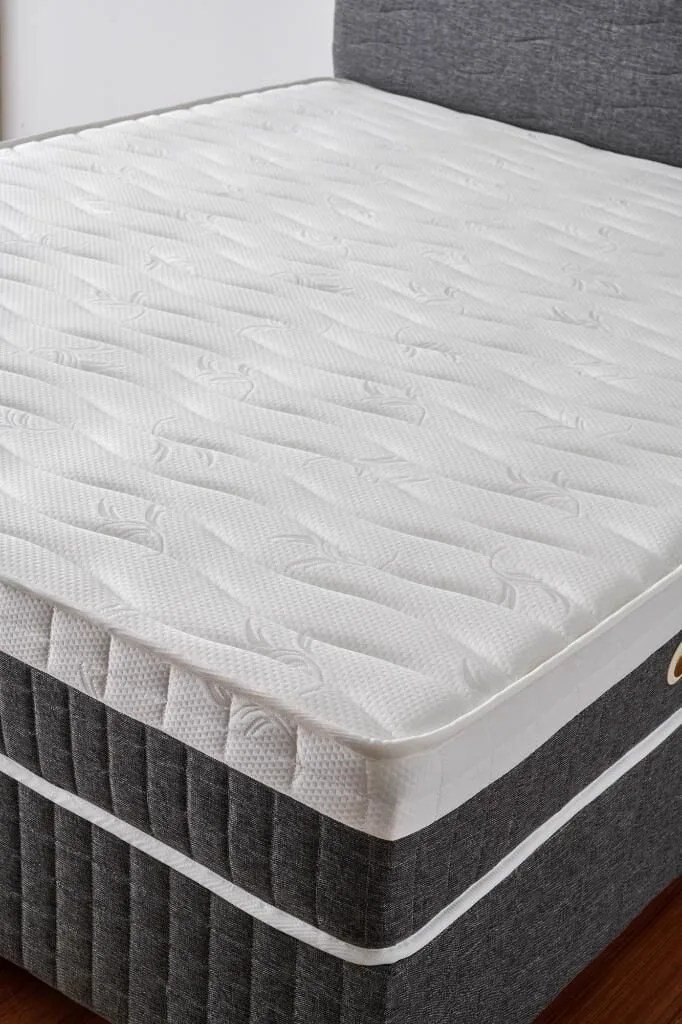 Optima 160x200 Double Mattress, Divan Base & Headboard Set MBL1016