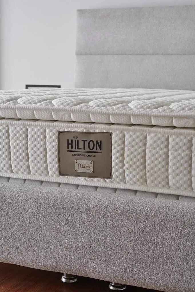 Hilton 200x200 Doppel-Matratze, Bettkasten & Kopfteil Set MBL1005