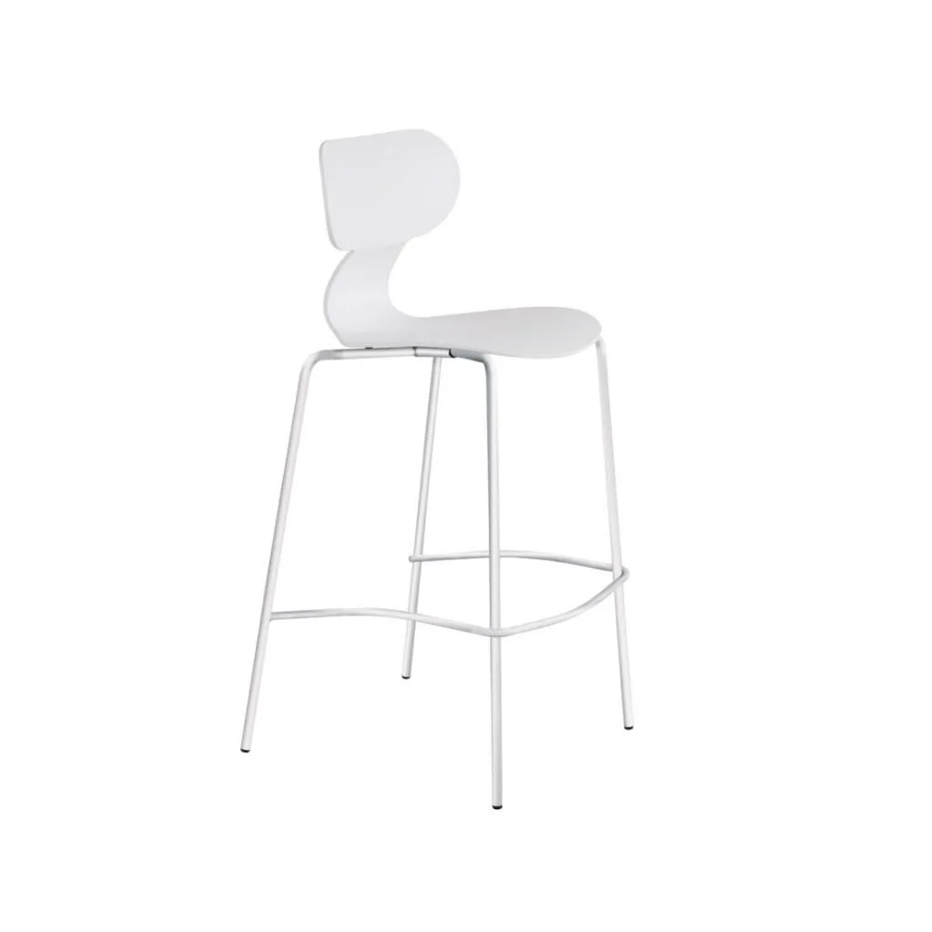 Yugo-S Bar White - White Bar Chair PPT1669