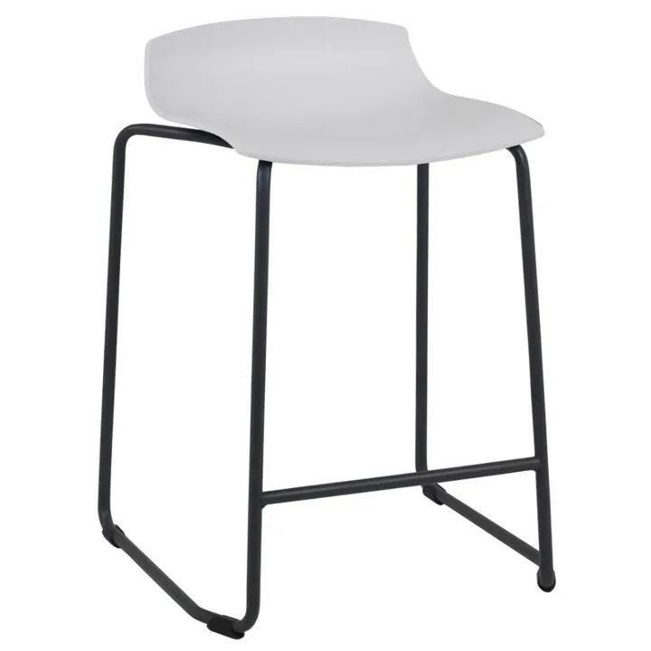 X-treme Sled Pro White - Black Bar Stool PPT1661