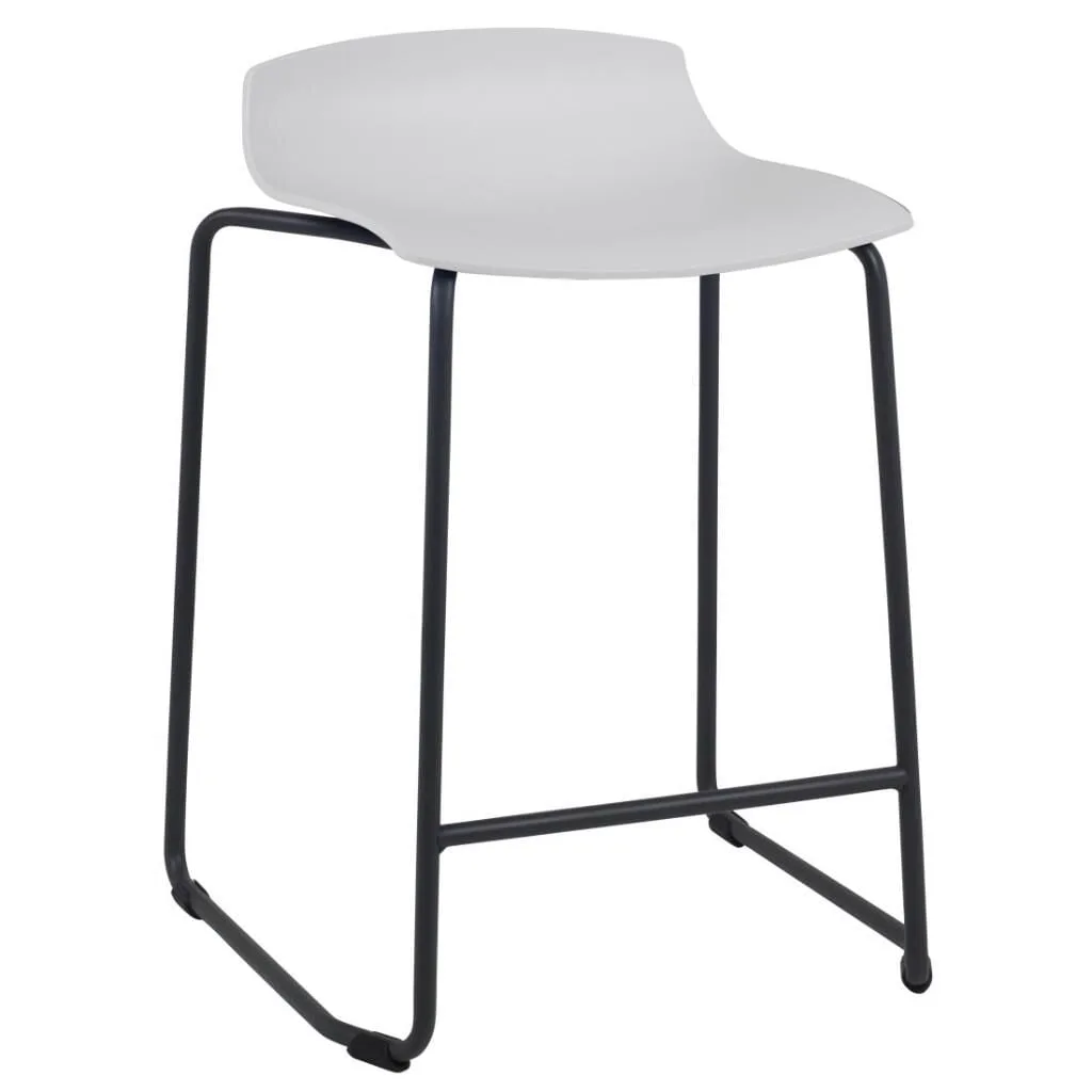 X-treme Sled Pro White - Black Bar Stool PPT1661