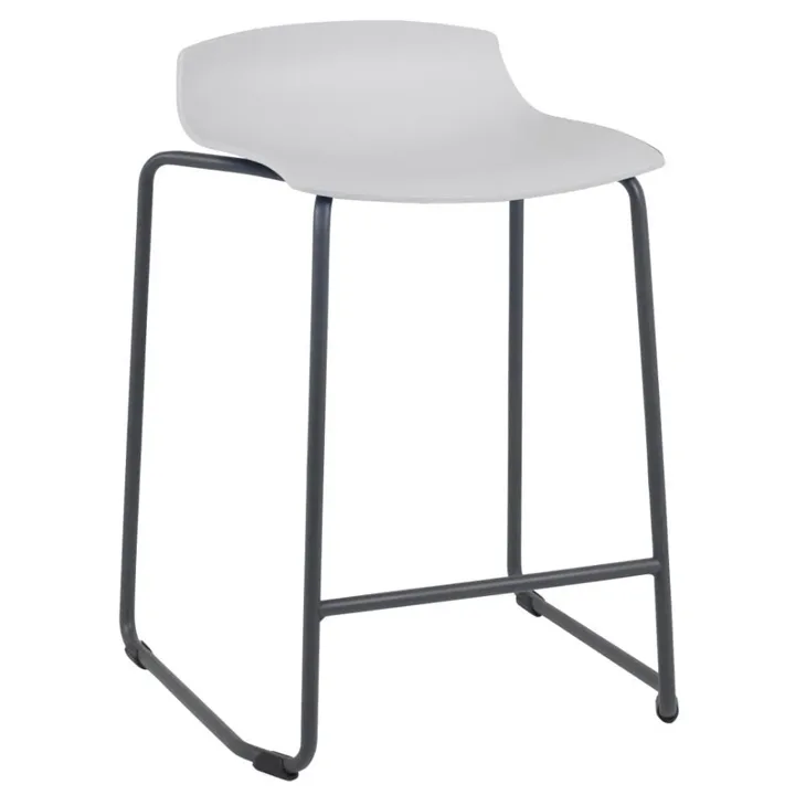 X-treme Sled Pro White - Anthracite Bar Stool PPT1662