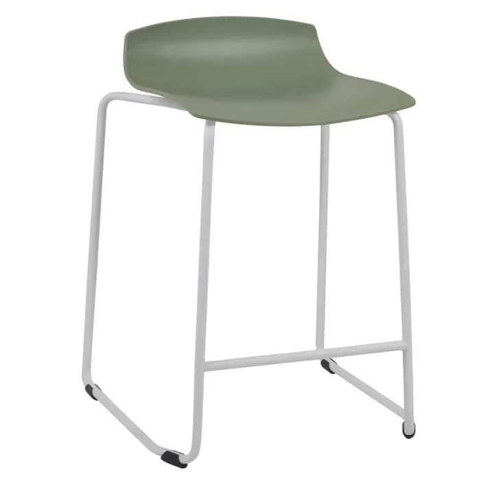 X-treme Sled Pro Pastel Green - White Bar Stool PPT1658