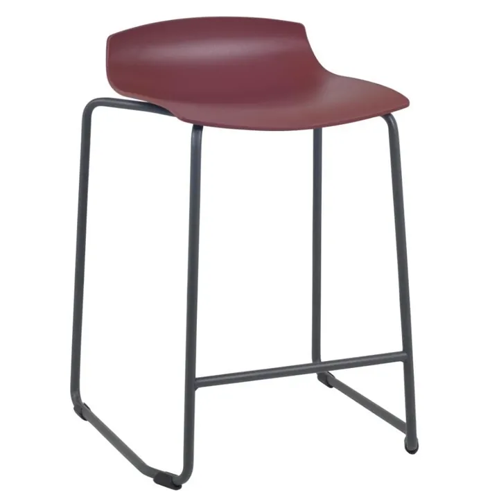 X-treme Sled Pro Dark Red - Anthracite Bar Stool PPT1657