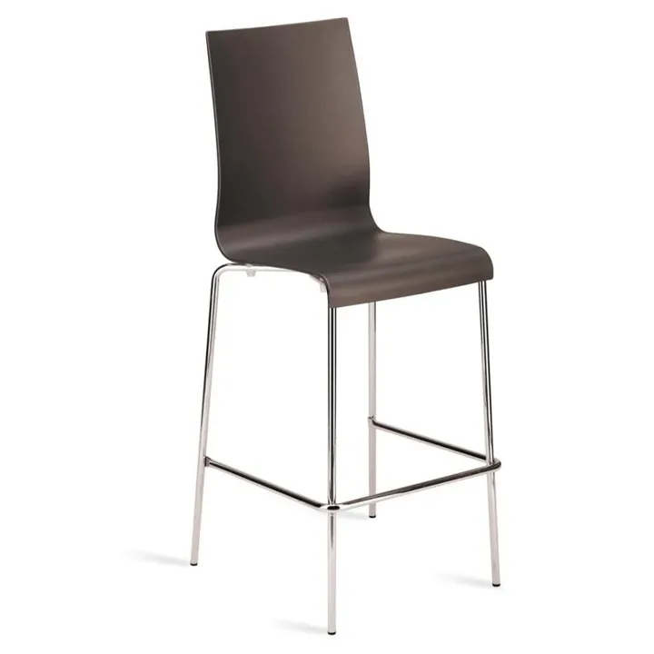 Icon-B Anthracite - Chrome-Plated Bar Chair PPT1541