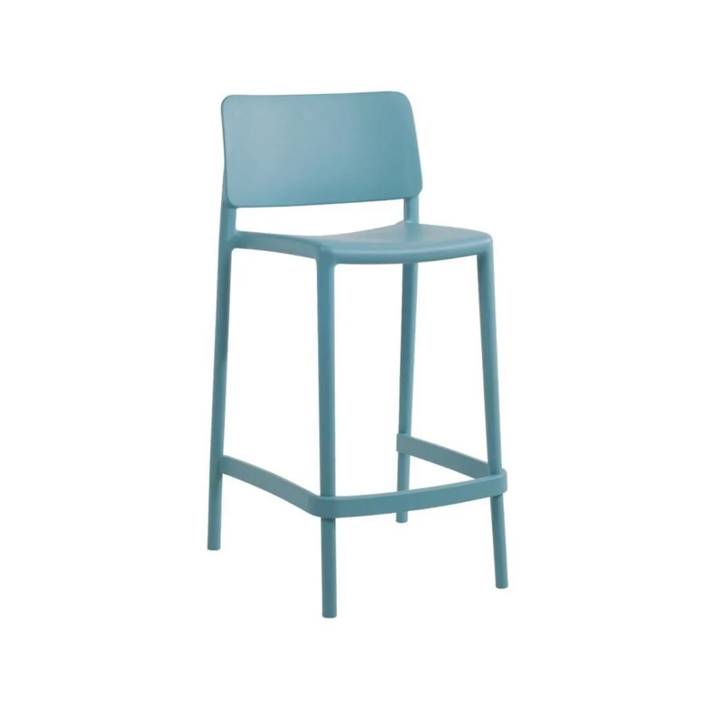 Joy-S Bar 65cm Turquoise Blue Bar Chair PPT1547