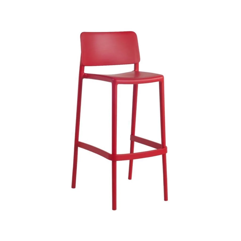 Tabouret de bar Joy-S Bar 75cm rouge PPT1550