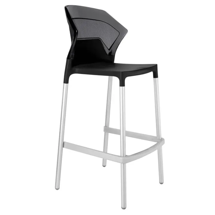 Ego-S Bar Transparent Smoke - Black Bar Chair PPT1523