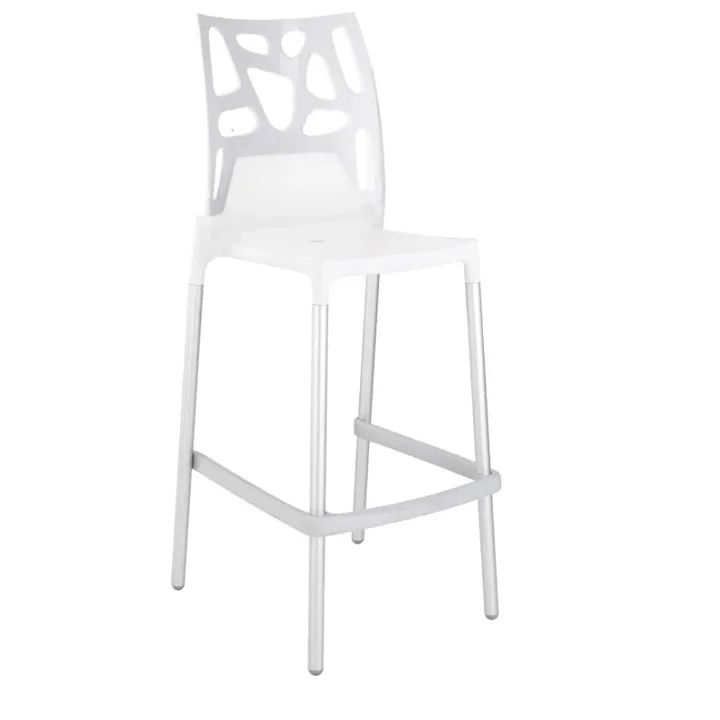 Ego-Rock Bar Solid White - White Bar Chair PPT1509