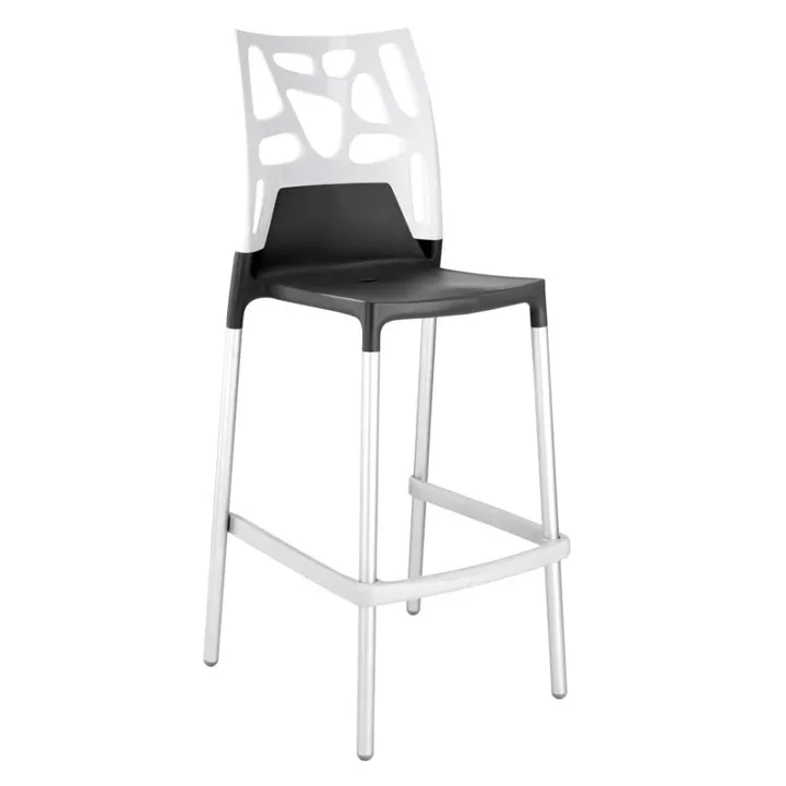 Ego-Rock Bar Solid White - Anthracite Bar Chair PPT1498