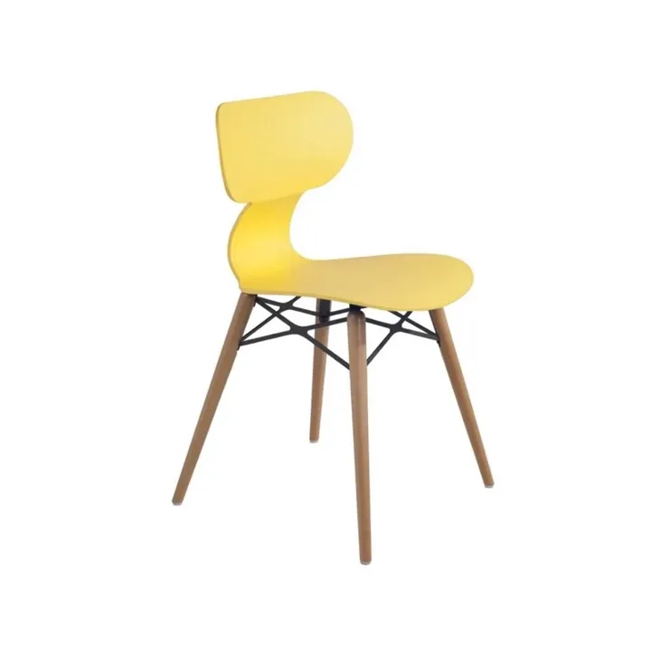 Yugo-S Wox (Beech) Canary Yellow - Beech Wood Kitchen Chair PPT1460