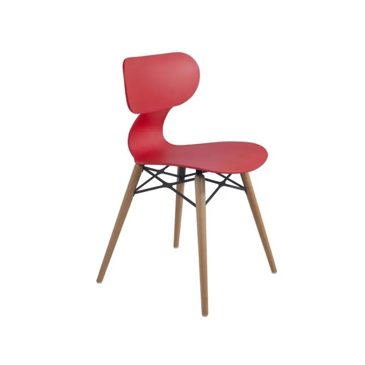 Yugo-S Wox (beuken) rood - beukenhouten keukenstoel PPT1458