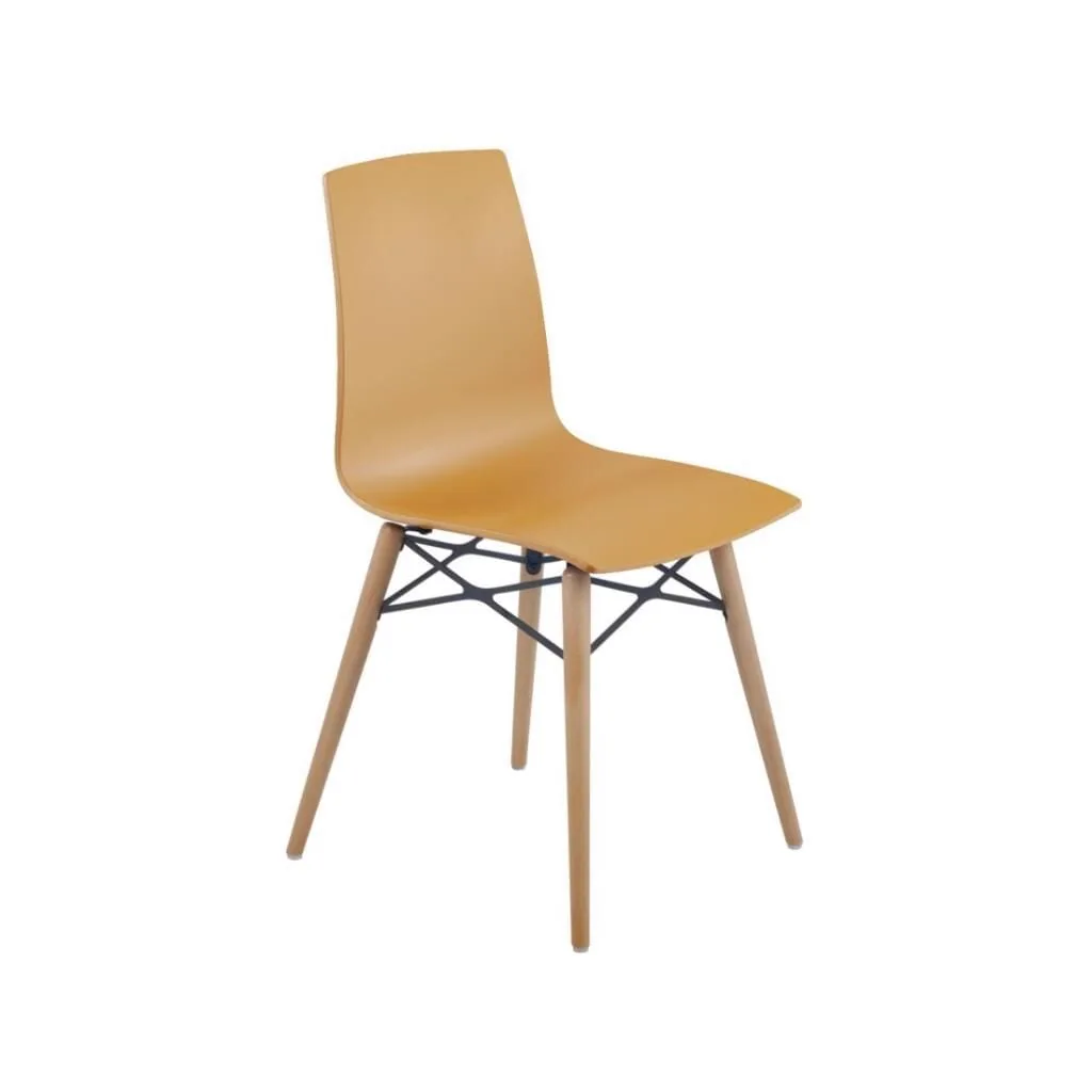 X-treme S Wox Pro (Beech) Dark Yellow - Beech Wood Kitchen Chair PPT1444