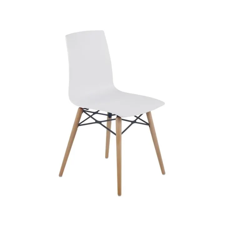 X-treme S Wox Pro (Beech) White - Beech Wood Kitchen Chair PPT1442