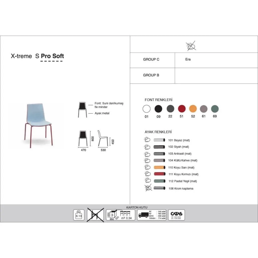 X-treme S Pro Soft White - White Kitchen Chair PPT1418