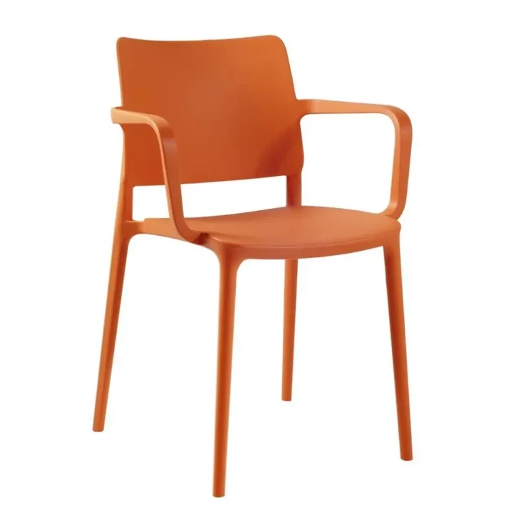 Joy-K Orange Kitchen Chair with Arms PPT1224