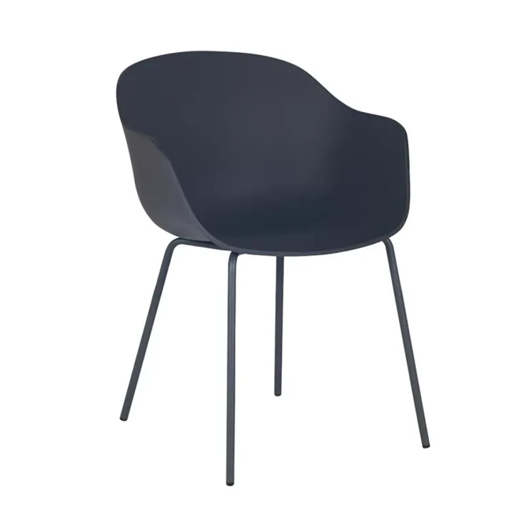 Sedia Globe-K ML antracite - antracite con braccioli PPT1137