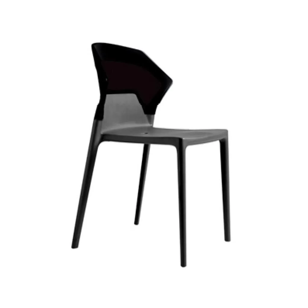 Sedia da cucina Ego-S nero solido - antracite PPT1083