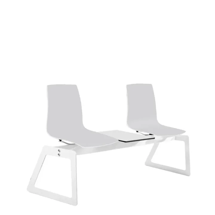 X-treme Pro 2-Piece White-White Waiting Chair PPT1001