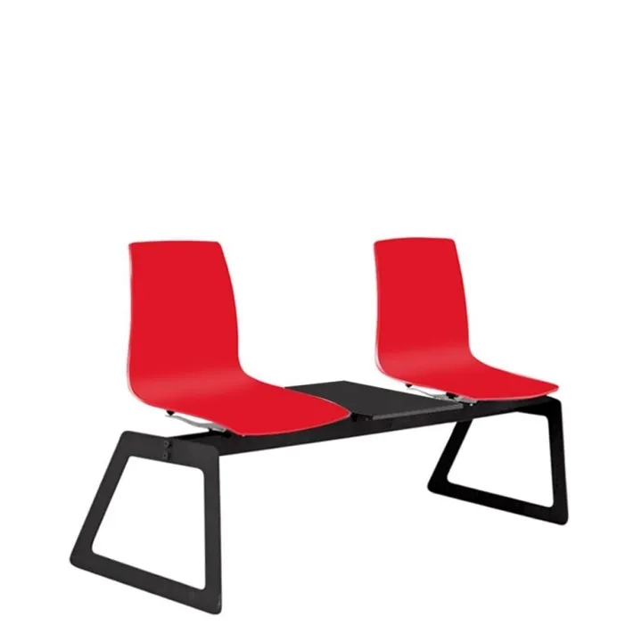 X-treme Pro 2-Piece Dark Red-Black Waiting Chair PPT1005