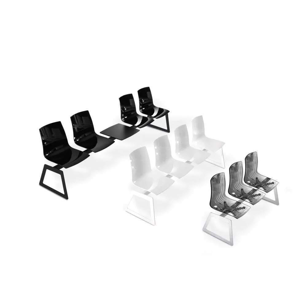 X-treme Pro 2-Piece Dark Red-Black Waiting Chair PPT1005