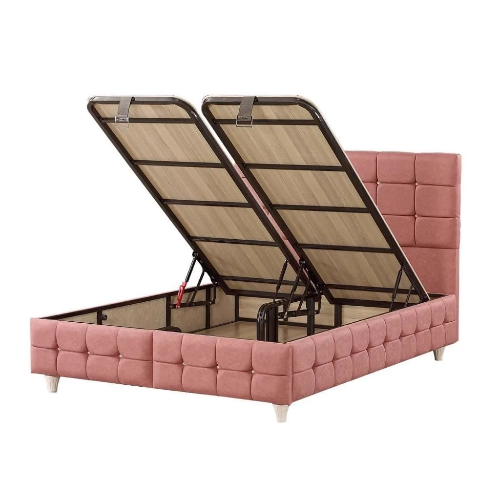 Eylul 150X200 Double Divan Base and Headboard Set EY186