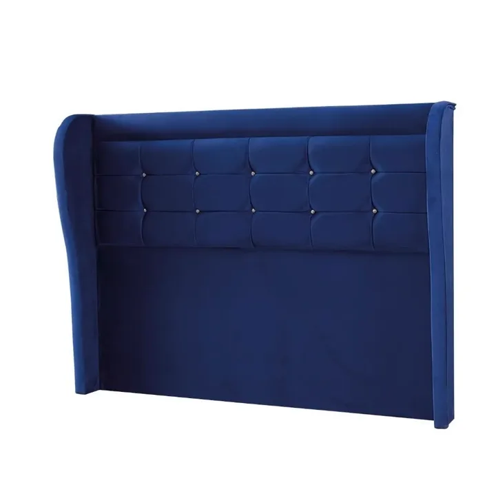 Blue 120 cm Single Divan Base Headboard EY154