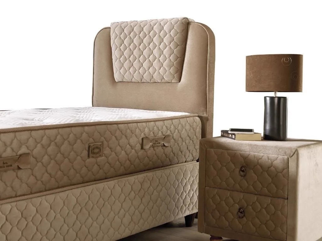 Relax 2 140X200 Double Mattress, Divan Base, Headboard Set EY117B