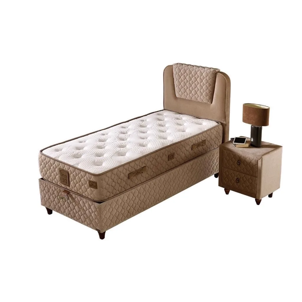 Relax 2 160X200 Double Mattress, Divan Base, Headboard Set EY117B
