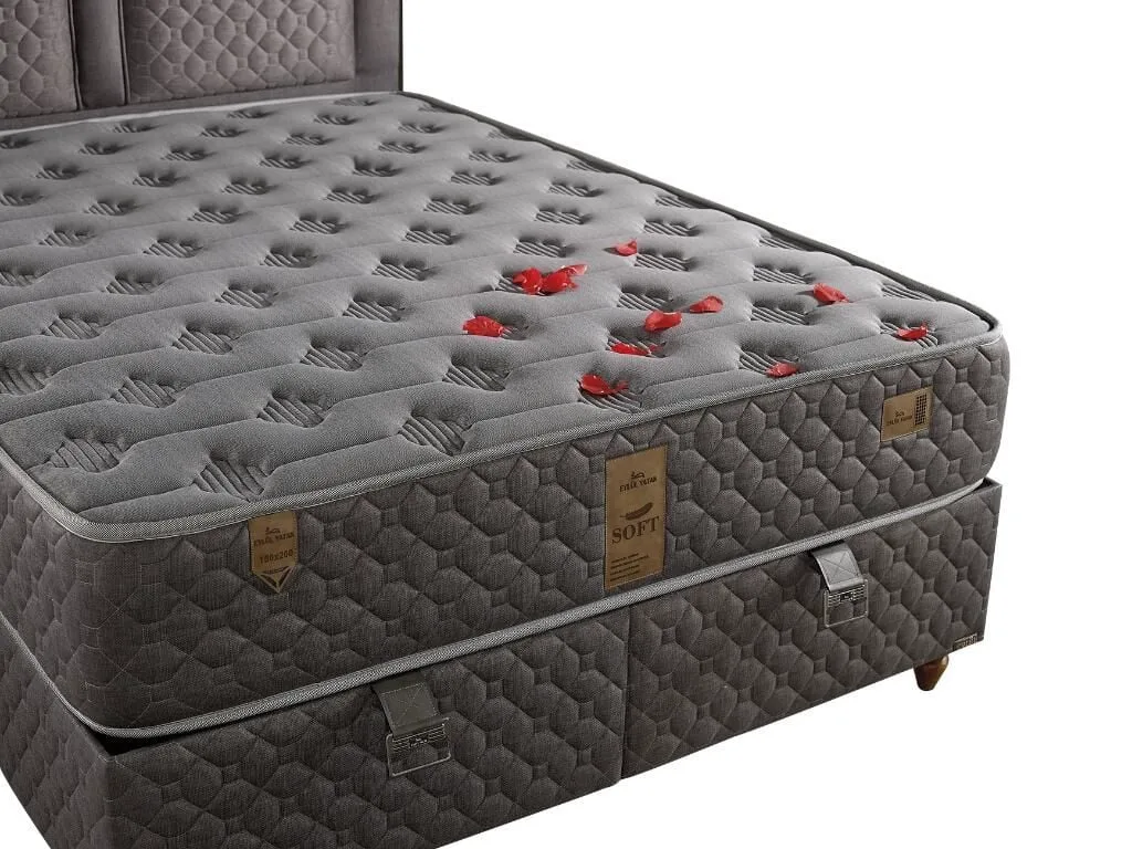 İnci 100X200 Tek Kişilik Yatak, Baza, Başlık Seti EY118