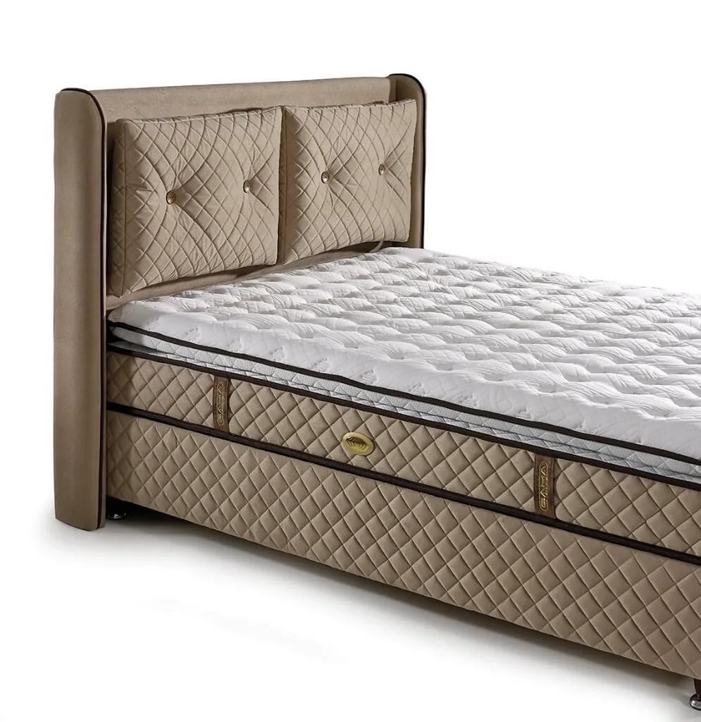 MD Nergis 100x200 Single Divan Base and Headboard Set GM1110