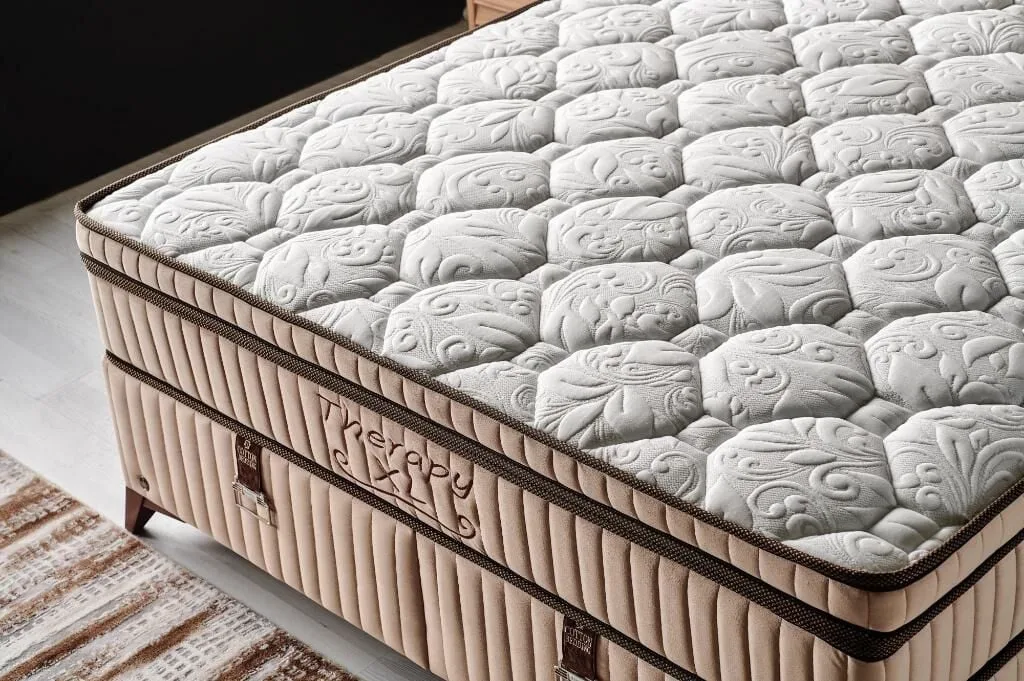MD Therapy XL 140x200 Double Mattress, Divan Base, Headboard Set CB1313