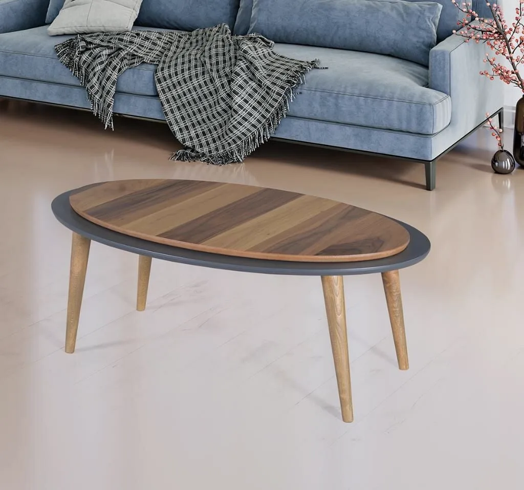 Elips Walnut & Anthracite Coffee Table GKR390